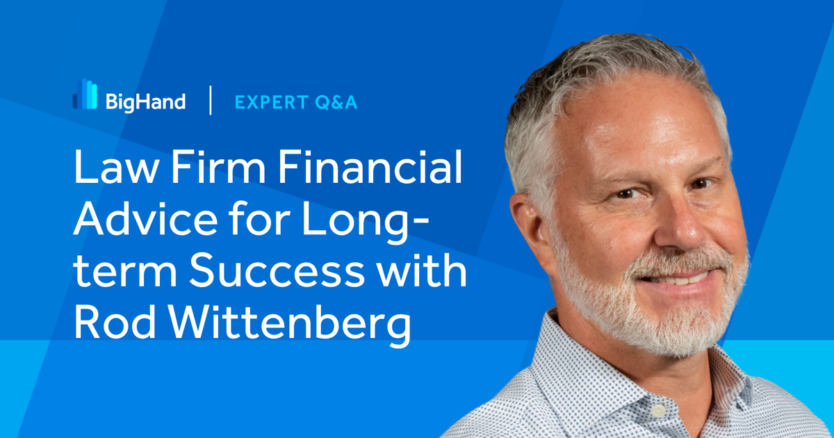 Law Firm Financial Advice for Longterm Success with Rod Wittenberg