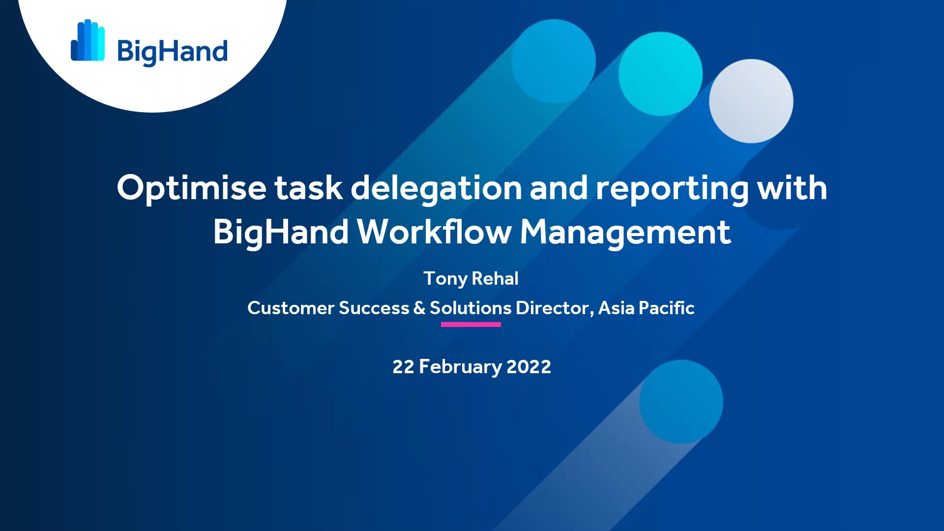 inar Optimise task delegation and reporting with BigHand Workflow