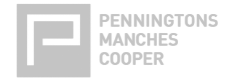 Penningtons Manches Cooper Logo Grey