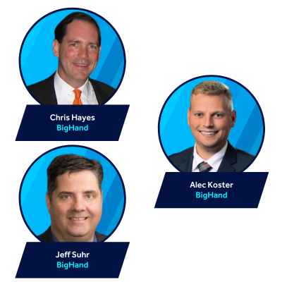 Chris Hayes, Alec Koster, and Jeff Suhr from BigHand