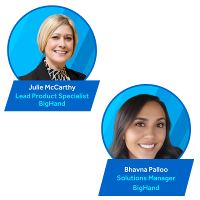 Julie McCarthy and Bhavna Palloo of BigHand