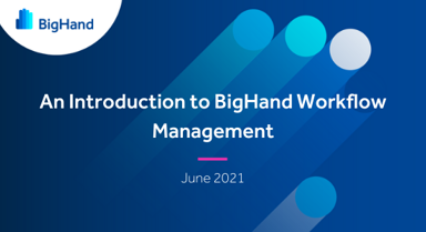 Product Video: BigHand Workflow Management