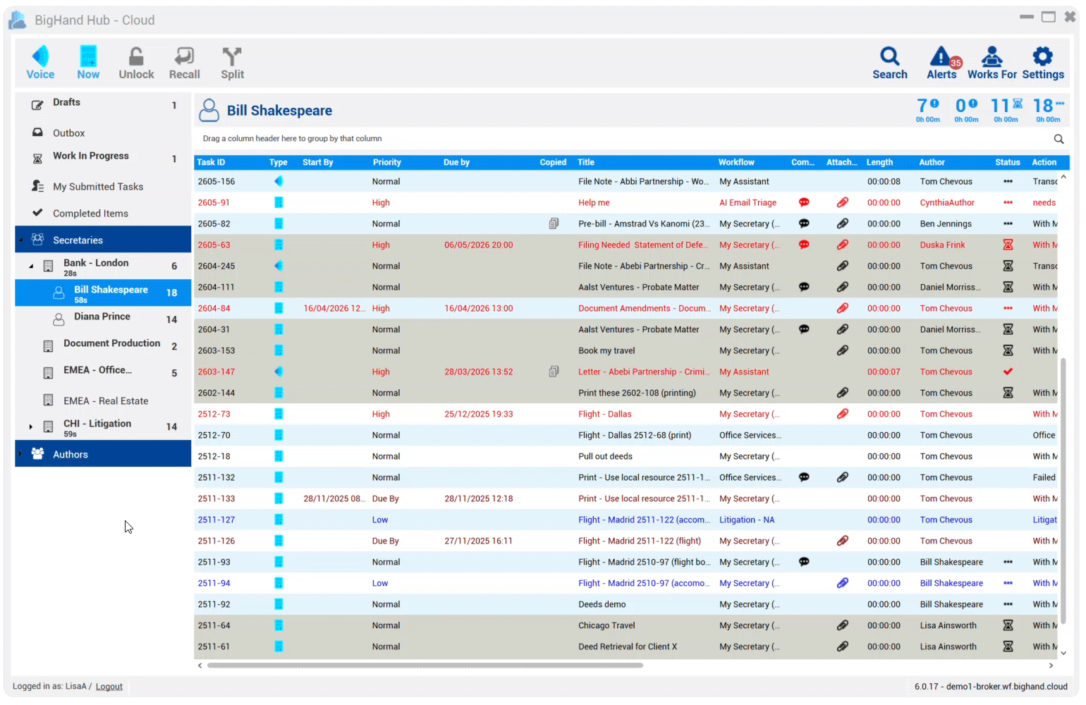 Lisk Task Tracking