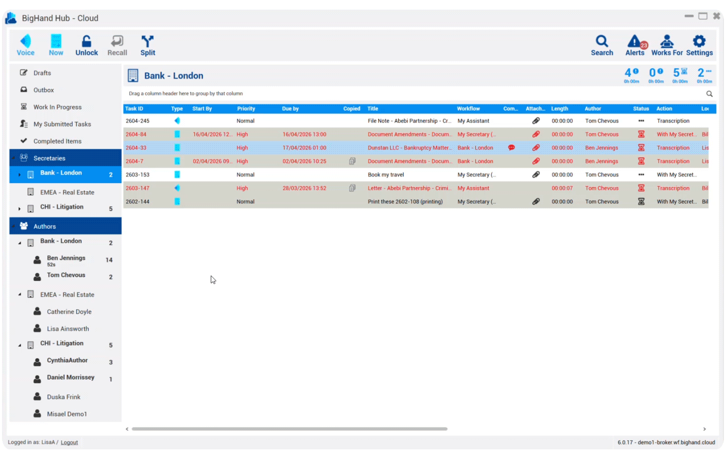 Streamlined Task Processing