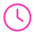 clock icon in pink