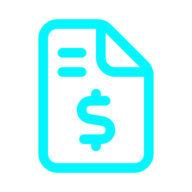 paper with dollar sign light