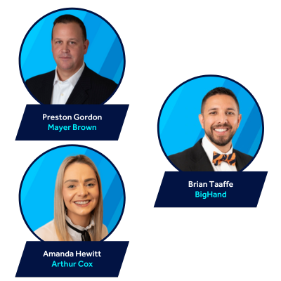 Client Speakers for Matter Pricing panel session at BigHand Conference