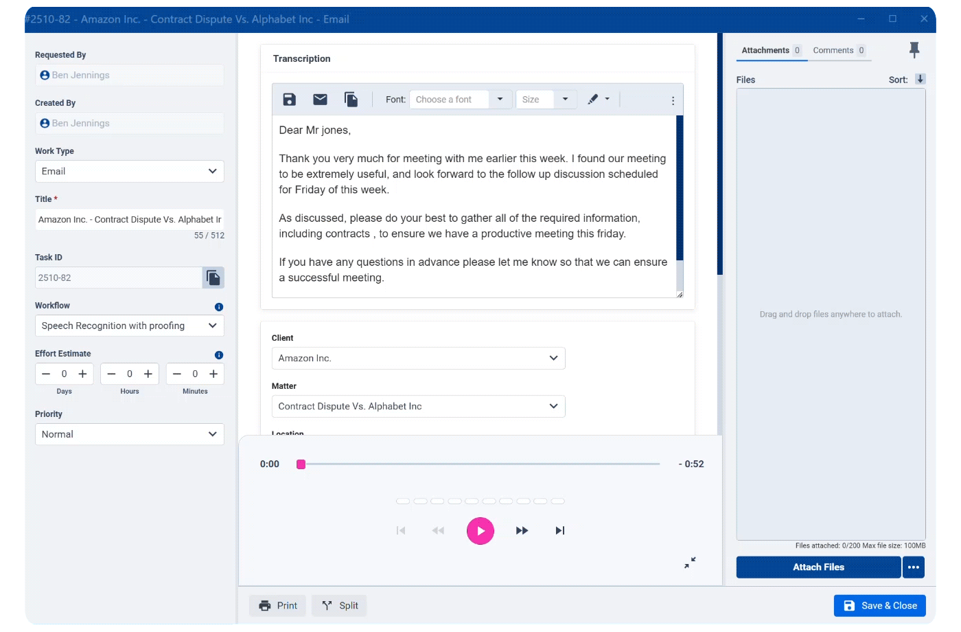 <p>Digital Dictation &amp; AI Speech Recognition</p>