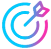 arrow in the center of two circles
